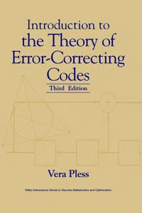 Introduction to the Theory of Error-Correcting Codes_cover