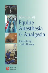 Manual of Equine Anesthesia and Analgesia_cover