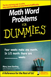 Math Word Problems For Dummies_cover