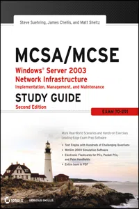 MCSA / MCSE: Windows Server 2003 Network Infrastructure Implementation, Management, and Maintenance Study Guide_cover