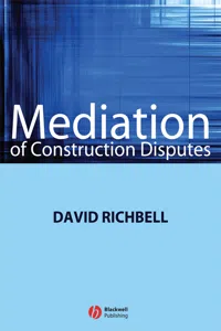 Mediation of Construction Disputes_cover