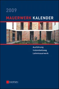 Mauerwerk Kalender 2009_cover