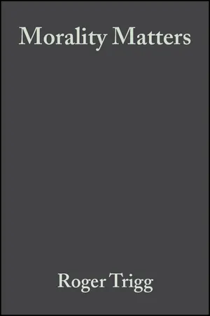 Book cover image for: Morality Matters