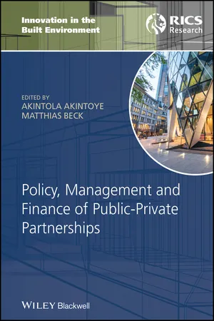 Policy, Management and Finance of Public-Private Partnerships