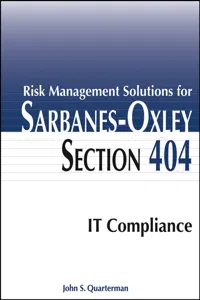 Risk Management Solutions for Sarbanes-Oxley Section 404 IT Compliance_cover