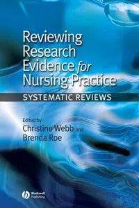 Reviewing Research Evidence for Nursing Practice_cover