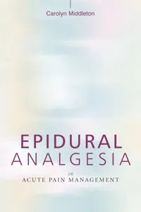 Epidural Analgesia in Acute Pain Management_cover