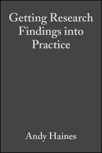 Getting Research Findings into Practice_cover