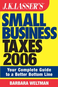 J.K. Lasser's Small Business Taxes 2006_cover