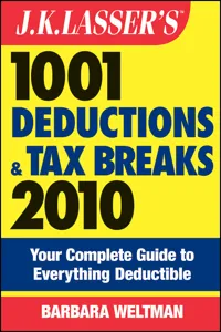 J.K. Lasser's 1001 Deductions and Tax Breaks 2010_cover