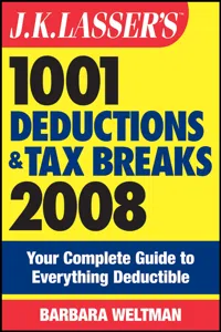 J.K. Lasser's 1001 Deductions and Tax Breaks 2008_cover