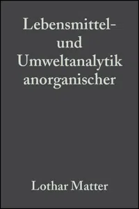 Lebensmittel- und Umweltanalytik anorganischer Spurenbestandteile_cover