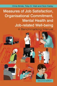Measures of Job Satisfaction, Organisational Commitment, Mental Health and Job related Well-being_cover