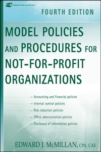 Model Policies and Procedures for Not-for-Profit Organizations_cover