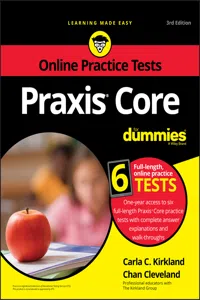 Praxis Core For Dummies with Online Practice Tests_cover