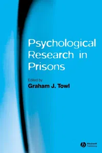 Psychological Research in Prisons_cover