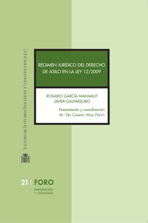 Régimen jurídico del derecho de asilo en la ley 12/2009