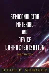 Semiconductor Material and Device Characterization_cover