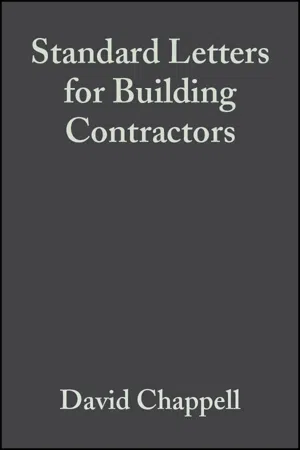 Standard Letters for Building Contractors