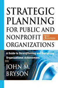 Strategic Planning for Public and Nonprofit Organizations_cover