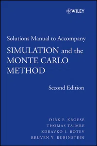 Student Solutions Manual to accompany Simulation and the Monte Carlo Method, Student Solutions Manual_cover