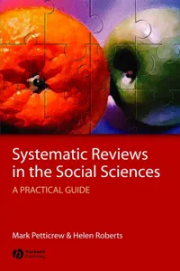 Systematic Reviews in the Social Sciences_cover