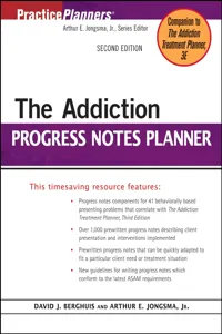 The Addiction Progress Notes Planner_cover