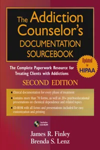 The Addiction Counselor's Documentation Sourcebook_cover