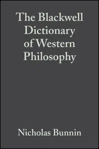 The Blackwell Dictionary of Western Philosophy_cover