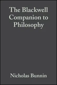 The Blackwell Companion to Philosophy_cover