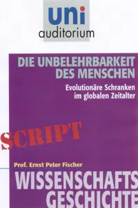 Die Unbelehrbarkeit des Menschen_cover