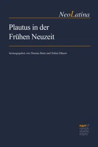 Plautus in der Frühen Neuzeit_cover