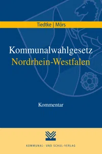 Kommunalwahlgesetz Nordrhein-Westfalen_cover