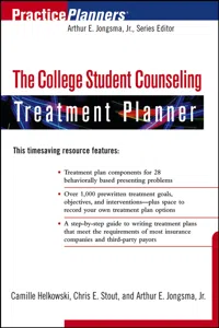 The College Student Counseling Treatment Planner_cover