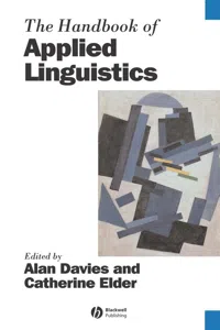 The Handbook of Applied Linguistics_cover