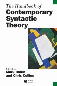 The Handbook of Contemporary Syntactic Theory_cover