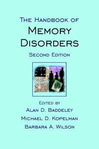 The Handbook of Memory Disorders_cover