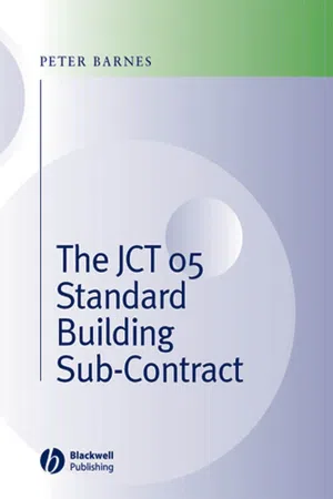 The JCT 05 Standard Building Sub-Contract