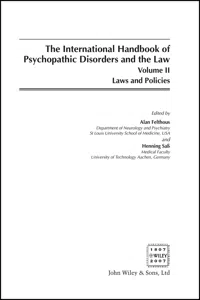 The International Handbook on Psychopathic Disorders and the Law_cover