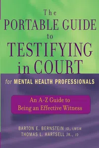 The Portable Guide to Testifying in Court for Mental Health Professionals_cover
