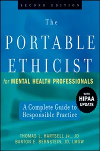 The Portable Ethicist for Mental Health Professionals_cover