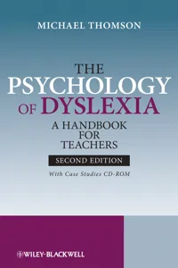 The Psychology of Dyslexia_cover