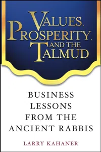 Values, Prosperity, and the Talmud_cover