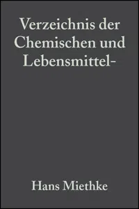 Verzeichnis der Chemischen und Lebensmittel- Untersuchungsamter in der Bundesrepublik Deutschland_cover