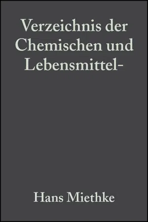 Verzeichnis der Chemischen und Lebensmittel- Untersuchungsamter in der Bundesrepublik Deutschland