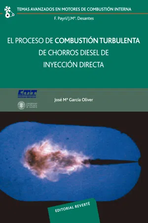 El proceso de combustión turbulenta de chorros diesel de inyección directa