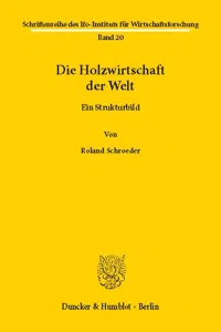 Die Holzwirtschaft der Welt._cover