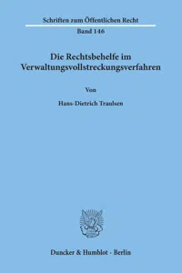 Die Rechtsbehelfe im Verwaltungsvollstreckungsverfahren._cover