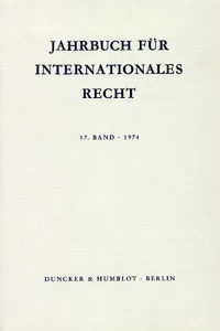 Jahrbuch für Internationales Recht._cover