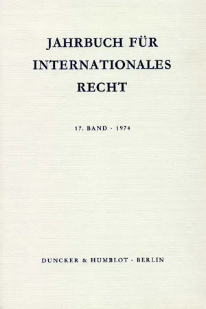 Jahrbuch für Internationales Recht.